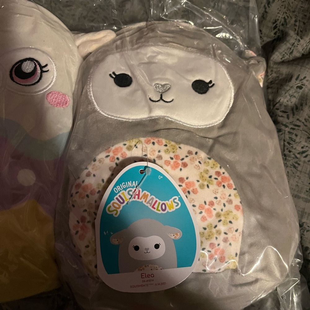 Squishmallows Gray and White Sheep Plush